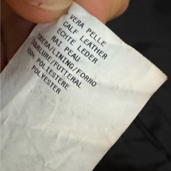 Armani Collezioni leather skirt black size 10 - Picture 8 of 8